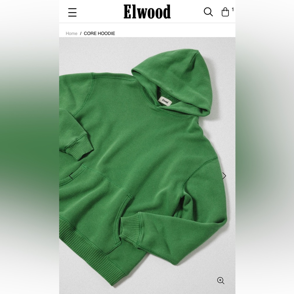 Elwood Vintage Green Hoodie